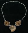 Triple Ammonite Necklace #4371-1